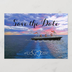 Save The Date Croisière Mariage nautique   Enregistrer la date O