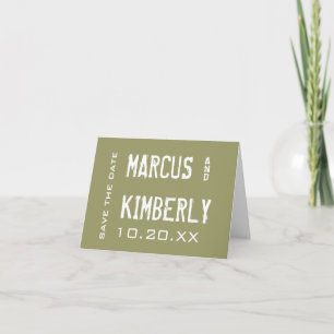 Save The Date Custom Engagement Note Cards (Mod)