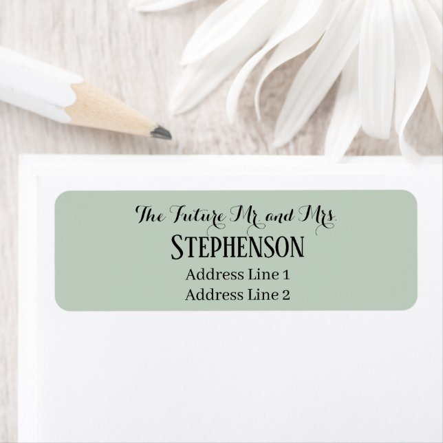 Save The Date Custom Name Return Address (En situation)