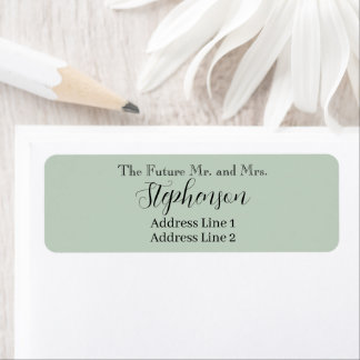 Save The Date Custom Name Return Address
