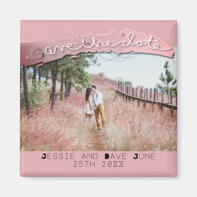 Save-the-Date Custom Photo Magnet (Front)