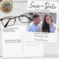  Save The Date Custom Photo Simple Marriage