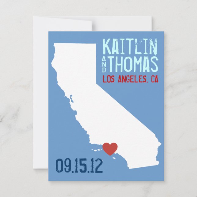 Save the Date - Customizable - California (Front)