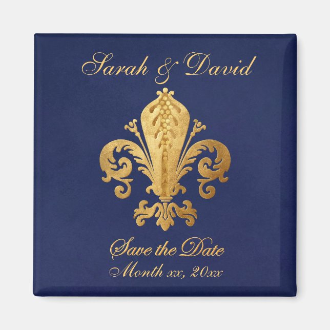 Save the Date Customizable Magnet (Front)