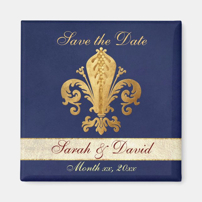 Save the Date Customizable Magnet (Front)
