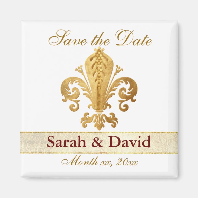 Save the Date Customizable Magnet (Front)