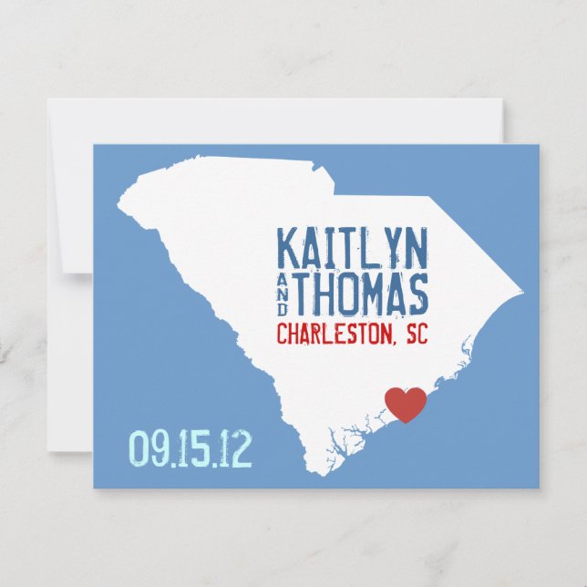 Save the Date - Customizable - South Carolina (Front)