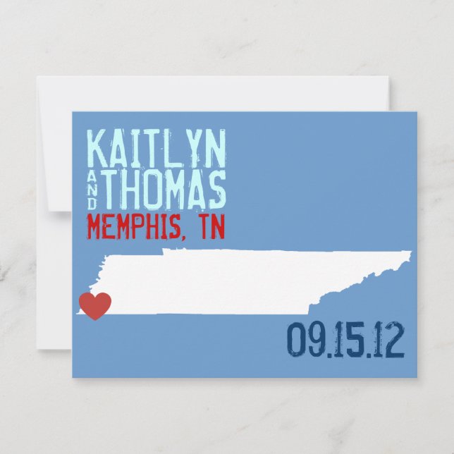 Save the Date - Customizable - Tennessee (Front)