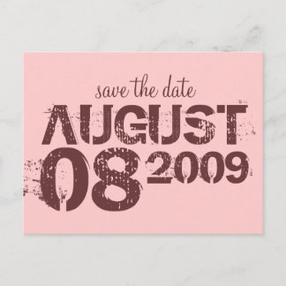 save the date - customize announcement postcard