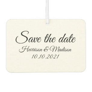 Save the Date, customize text Wedding Announcement Air Freshener