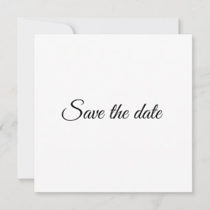 Save the Date, customize text Wedding Card