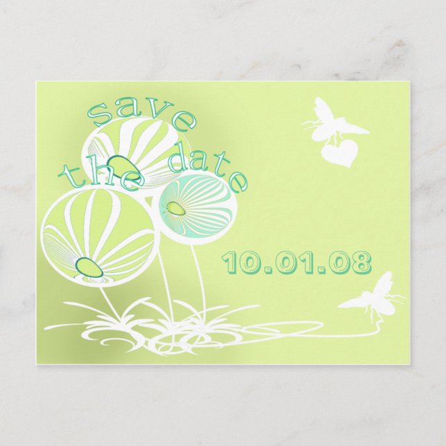 Save The Date - - - - - - Customized Announcement Postcard (Front)