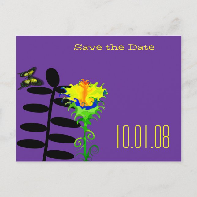 Save The Date - - - - Customized - Customized Announcement Postcard (Front)