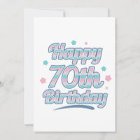 Cute Pastel Fête le 70e anniversaire