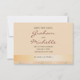 Save The Date Daisies Peaches_Cream Background