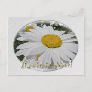 Save the Date Daisy Wildflower Bridal Shower Announcement Postcard