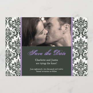 Save The Date damask ; enregistrer la date
