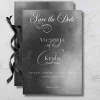 Dark Moody Midnight Black Fog Mariage