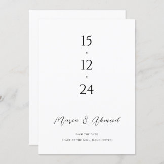 Save The Date Date de sauvegarde de mariage numérique moderne