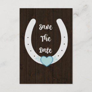 Save The Date Date de sauvegarde du fer à cheval