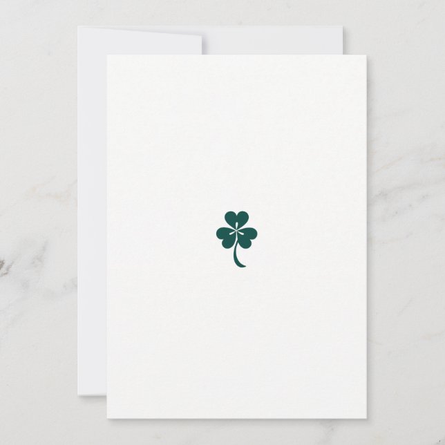 Save The Date Découvrez la magie de la Serenade Shamrock (Devant)