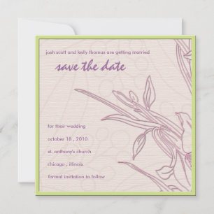 Save The Date Délicat floral enregistrer la date