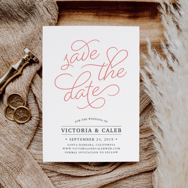 Save The Date Demande romantique | Typographie Enregistrer la ca (Créateur téléchargé)