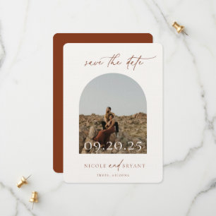 Save The Date Desert Sienna Arch Frame Mariage Enregistrer La Da