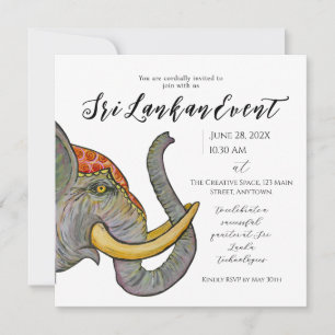 Save The Date Design artistique du Sri Lanka