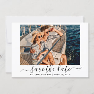 Save The Date Design moderne Calligraphie Script photo