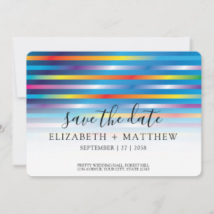 Save The Date Design moderne minimaliste coloré