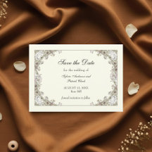 Dessin fleurs ivoire romantique mariage