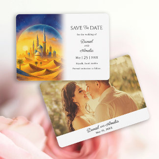 Save The Date Destination personnalisée Riyad Arabie Saoudite