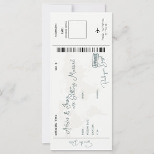 Save the Date Destination Wedding