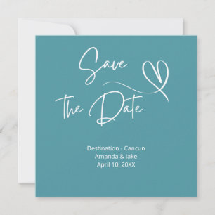 Save the Date Destination Wedding Invitation