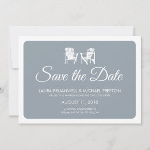 Save The Date Deux Chaises Adirondack Sauvent la Date