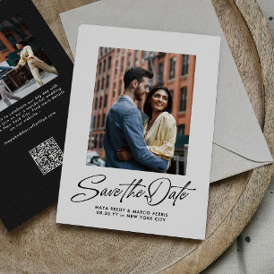Save The Date Deux photos de style moderne et élégant