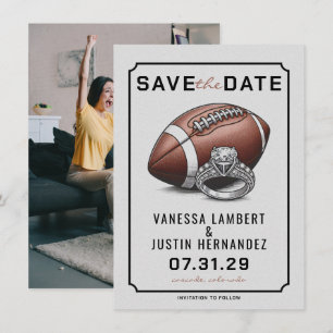 Save The Date Diamant de football