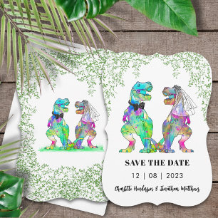 Save The Date Dinosaur Mariage à thème