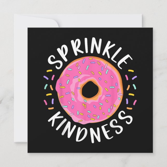 Save The Date Donut Sprinkle Kindness Funny Girls Femmes Doughnu (Devant)