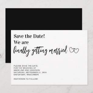 Save The Date Drôle Enfin Mariés 