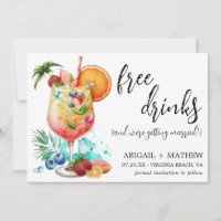 Drôle Tropical Drink Cocktail Tendance Mariage pho