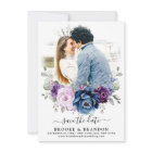 Dusty Blue Purple Navy Lilac Blooms Mariage Photo
