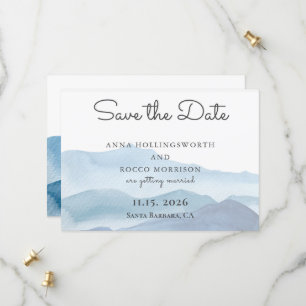 Save The Date Eau Stylé Blue Mountains Enregistrer La Date