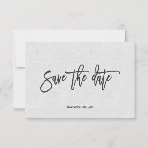 Save The Date Économie de date d'écriture manuscrite minimaliste