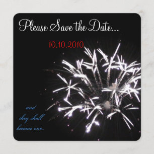 Save The Date Économie-le-date de célébration rouge/blanc/bleu