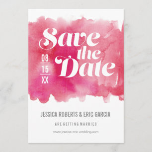 Save The Date Économies d'aquarelle la date