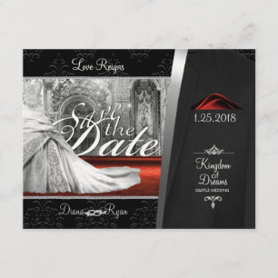 Save The Date Économies de cravate noire la date