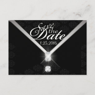 Save The Date Économies de cravate noire la date