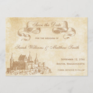 Save The Date Économies de mariage de conte de fées la date